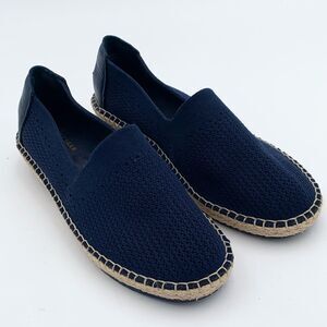 Cole Haan Navy Espadrille Slip-On Shoes size 8.5 nautical